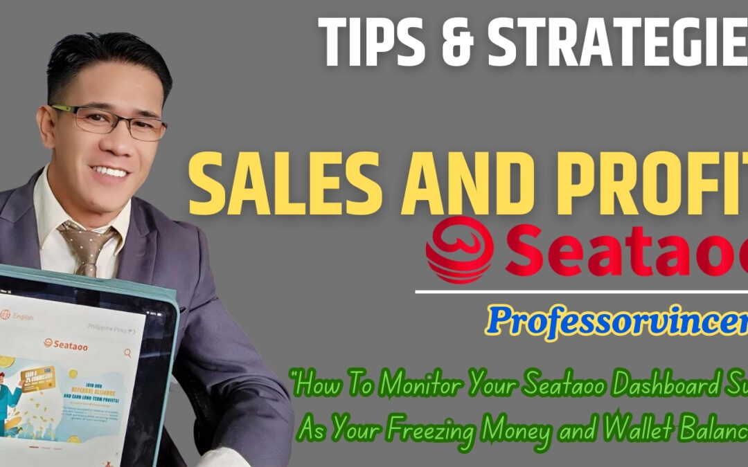 Monitoring Dashboard To Foresee Success is the Paramount Concerns of SEATAOO Sellers