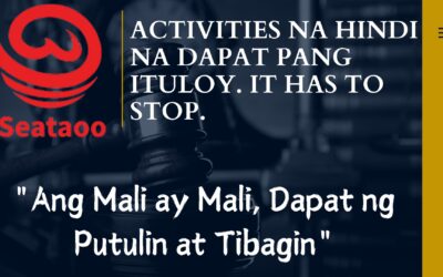 Mga Itinagong Maling Activities ng SEATAOO upang Mapaniwala ang mga Tao